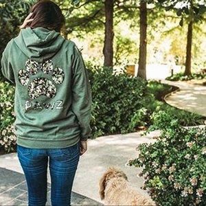 Pawz Green Camo Hoodie